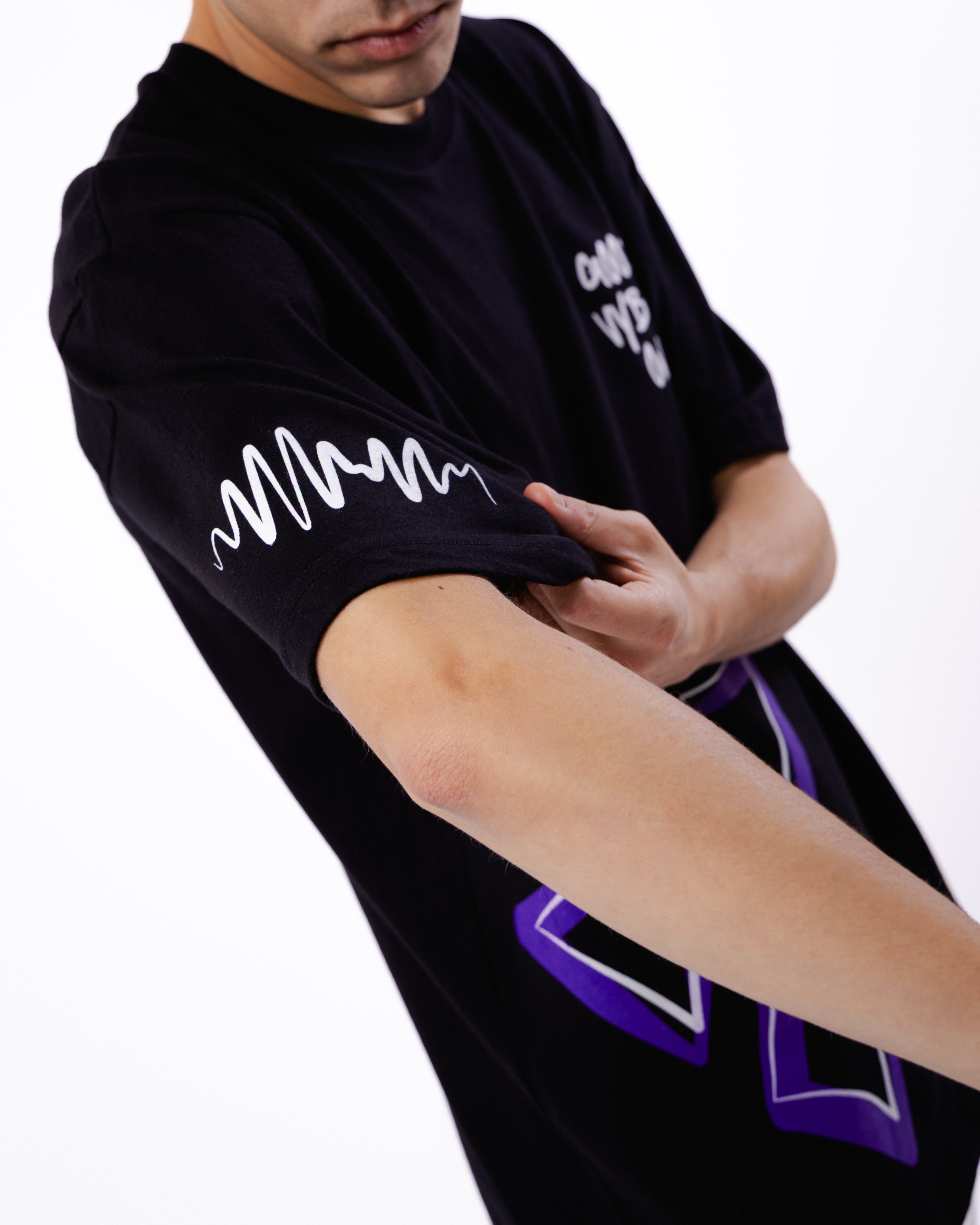 Oversize Nera T-Shirt - Good Vybez Only