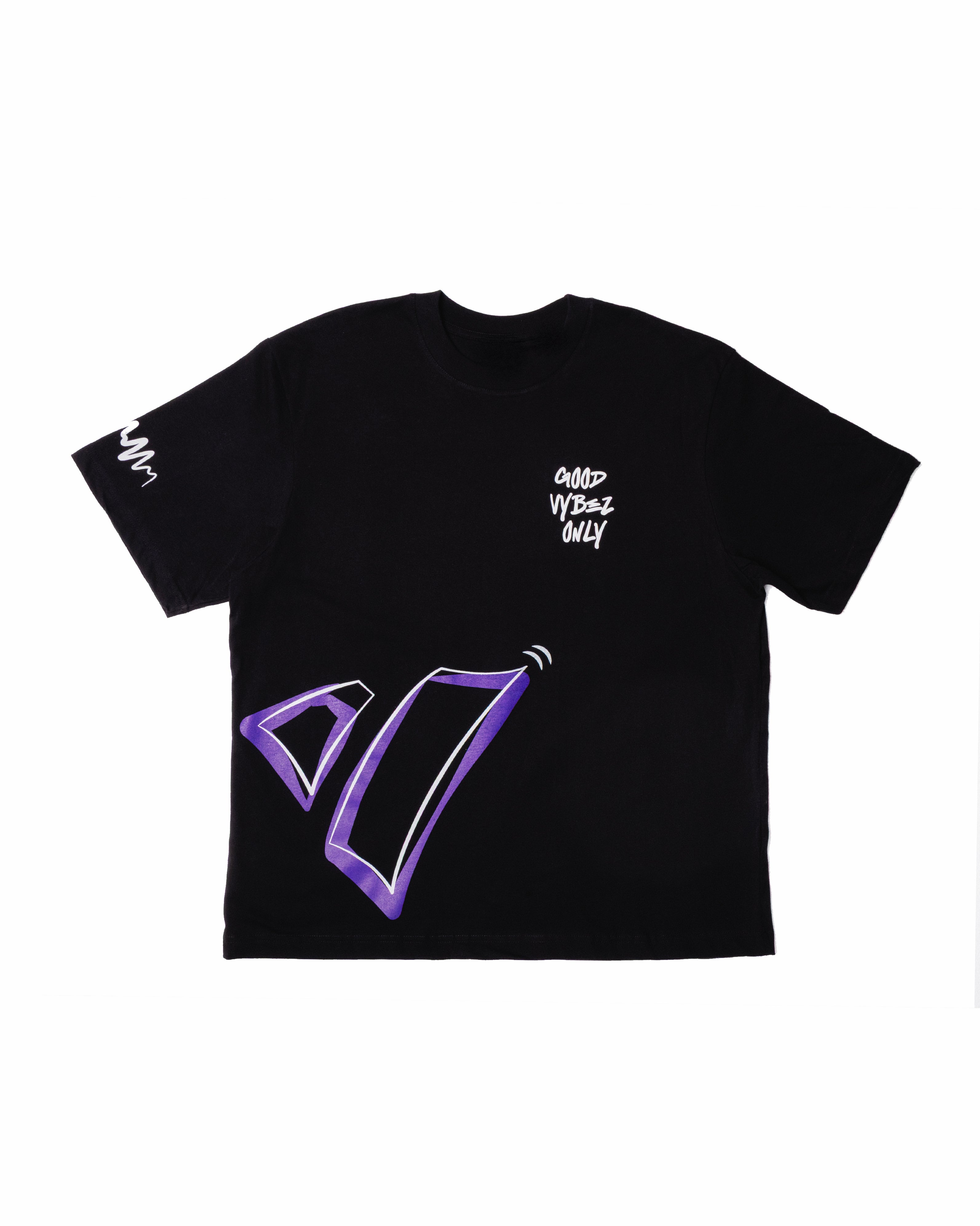 Oversize Nera T-Shirt - Good Vybez Only